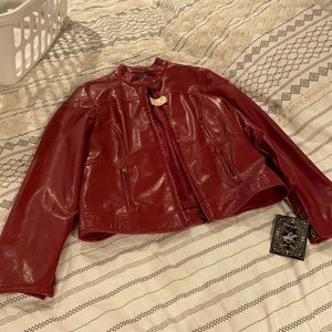 Red Moto Jacket